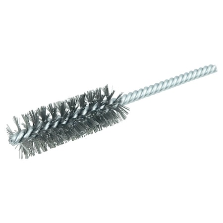 Weiler 7/8" Power Tube Brush, .006" Steel Wire Fill, 2-1/2" Brush Length 21112